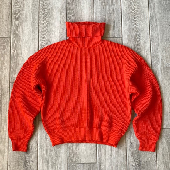 Zara Sweaters - Zara oversized knit chunky knit turtle neck sweater